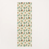 屋外のGeoのステップ|ティール（緑がかった色）パターン ヨガマット (正面)