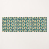屋外のGeoのステップ|幾何学的なティール（緑がかった色）の矢パターン ヨガマット (正面(横))