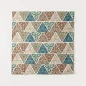 屋外のGeoのステップ|幾何学的なパターン タペストリー (正面(横))