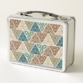 屋外のGeoのステップ|幾何学的なパターン メタルランチボックス (裏面)
