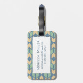 屋外のGeoのステップ|幾何学的な矢パターン ラゲッジタグ (裏面縦)