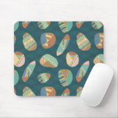 屋外のGeo XII |の青及び緑の幾何学的なパターン マウスパッド (マウス)