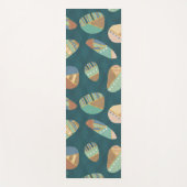 屋外のGeo XII |の青及び緑の幾何学的なパターン ヨガマット (正面)