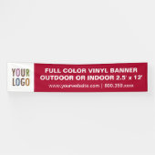 屋外または屋内の12' Extra Large Vinylバナー 横断幕 (横)