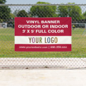 屋外または屋内カスタムで3' x 5'ビニールバナーの看板 横断幕 (インサイチュ)