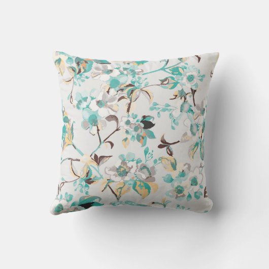 屋外アクセント枕 – 花装飾用クッション アウトドアクッション (裏面)