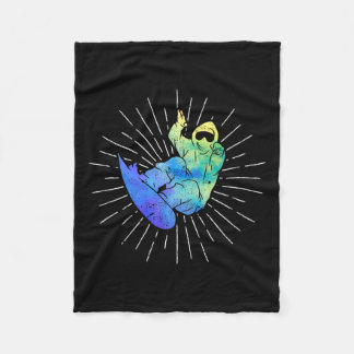 屋外アクティビティスノーボーダー冬スノーボードプリム フリースブランケット