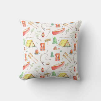 屋外アドベンチャーウォーターカラー クッション