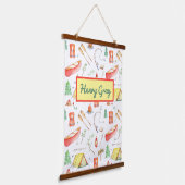 屋外アドベンチャーウォーターカラー 吊り下げ型タペストリー (傾斜あり)