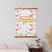 屋外アドベンチャーウォーターカラー 吊り下げ型タペストリー (寝室)