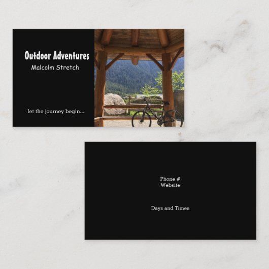 屋外アドベンチャーガイド 名刺 (正面/裏面)