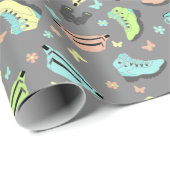 屋外アドベンチャーコラージュパターン(の模様が)ある ラッピングペーパー (ロールコーナー)