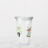 屋外アドベンチャーコラージュパーソナライズされた アクリルタンブラー (右)