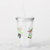 屋外アドベンチャーコラージュパーソナライズされた アクリルタンブラー (左)