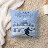 屋外アドベンチャースノーボーディング冬 クッション (ブランケット)