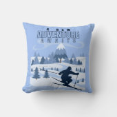 屋外アドベンチャースノーボーディング冬 クッション (正面)