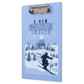 屋外アドベンチャースノーボーディング冬 クリップボード (左)