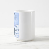 屋外アドベンチャースノーボーディング冬 コーヒーマグカップ (中央)