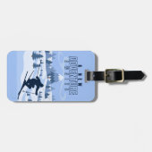 屋外アドベンチャースノーボーディング冬 ラゲッジタグ (正面横)