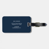 屋外アドベンチャースノーボーディング冬 ラゲッジタグ (裏面横)