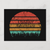 屋外アドベンチャーハイキング愛好家 シーズンポストカード (正面)