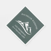 屋外アドベンチャーマウンテンバチェートウィークエンド スタンダードランチョンナプキン (角)