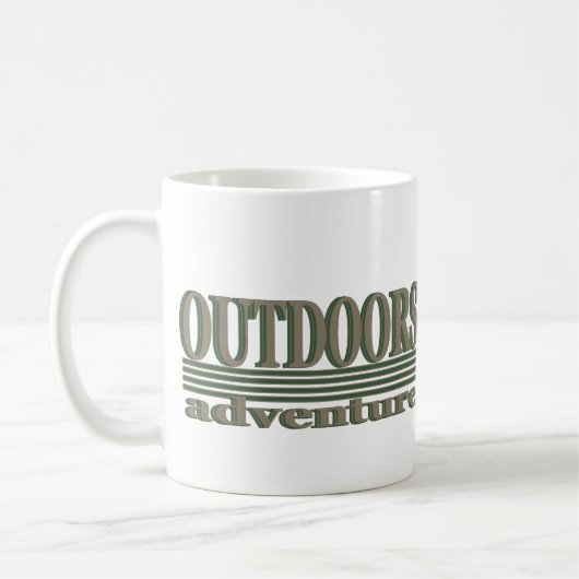 屋外アドベンチャーヴィンテージを探索する コーヒーマグカップ (左)
