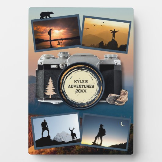屋外アドベンチャー旅行メモリーフォトプラーク フォトプラーク (正面)