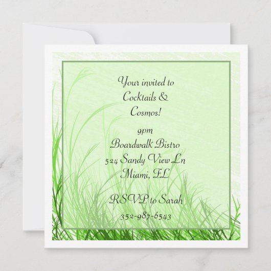 屋外イベント 招待状 (正面)