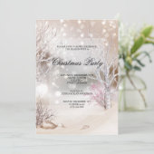 屋外ウィンターシーンクリスマスパーティー 招待状 (スタンド正面)