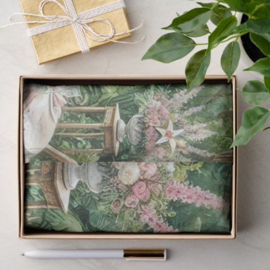 屋外ウェディングレセプションデカエレガントップ 薄葉紙 (ギフト)