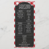 屋外カジュアルBBQグリリングパーティーシャルボードサイン メニュー (正面)