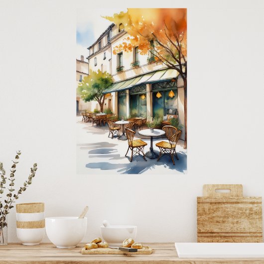 屋外カフェポスター ポスター (キッチン)