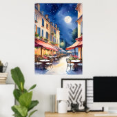 屋外カフェポスター ポスター (ホームオフィス)