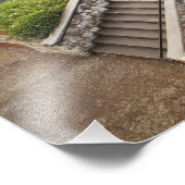 屋外カフェリバーウォークに沿って橋2 フォトプリント            (角)