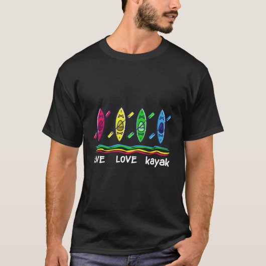 屋外カヤックボート用カヤック Tシャツ (正面)