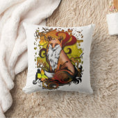 屋外キツネ クッション (ブランケット)