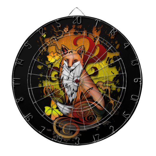 屋外キツネ ダーツボード (正面)