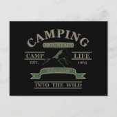 屋外キャンピングキャンパーの生活 シーズンポストカード (正面)