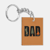 屋外キャンプパパハッピーキャンパー キーホルダー (正面左)