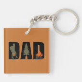 屋外キャンプパパハッピーキャンパー キーホルダー (裏面)