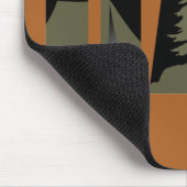 屋外キャンプパパハッピーキャンパー マウスパッド (コーナー)