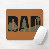 屋外キャンプパパハッピーキャンパー マウスパッド (マウス)