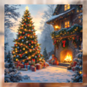 屋外クリスマスウィンドウにしがみつく ウィンドウサイン (シート2)