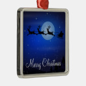 屋外クリスマスオーナメント – サンタとトナカイ メタルオーナメント (右)