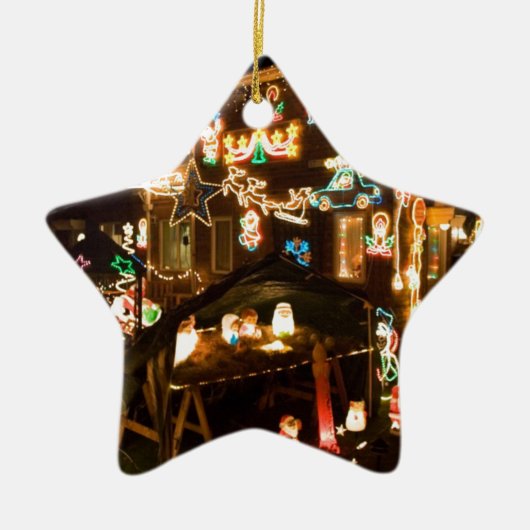 屋外クリスマスデコレーション セラミックオーナメント (正面)