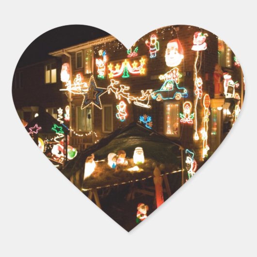 屋外クリスマスデコレーション ハートシール (正面)