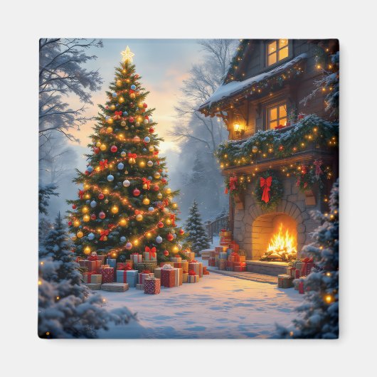 屋外クリスマスマグネット マグネット (正面)