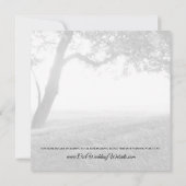 屋外シェードブラック&ホワイト結婚式招待状 招待状 (裏面)