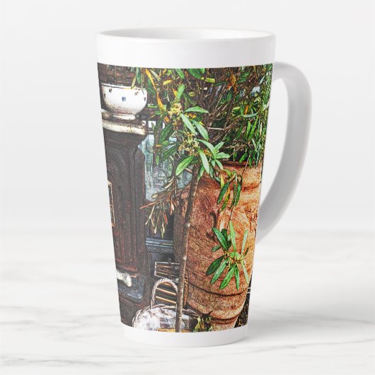 屋外シーンラテマグ カフェラテマグ (右アングル)